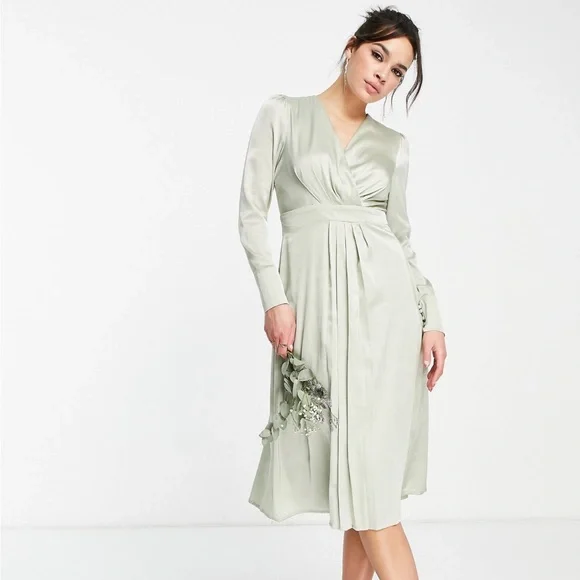 TNFC London Dresses Tfnc London Sage Green Bridesmaid Dress